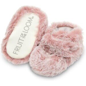 Unisex Baby Girls Boys Pink Cozy Thermal Wrap Non-slip Grips Booties Booties